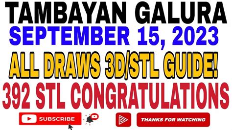 tambayan galura|SWERTRES HEARING 3D/STL SEPT. 15, 2023 .